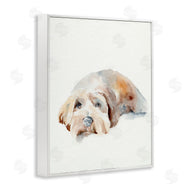 Jennifer Paxton Parker | Scruffy Dog Laying Down Painting