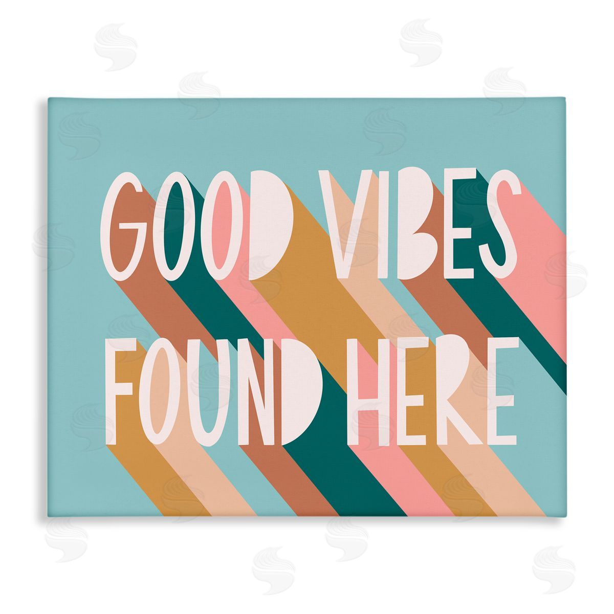 Amanda Houston Good Vibes Found Here Color Pop Canvas Wall Art