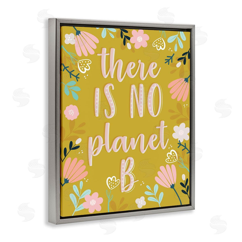 Angela Nickeas | No Planet B Floral Border Illustration