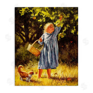 Jim Daly | Country Girl Reaching for Apple