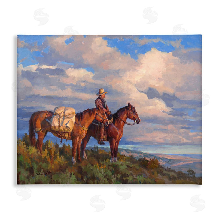 Chad Poppleton | Cowboy with Horses Countryside