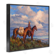 Chad Poppleton | Cowboy with Horses Countryside