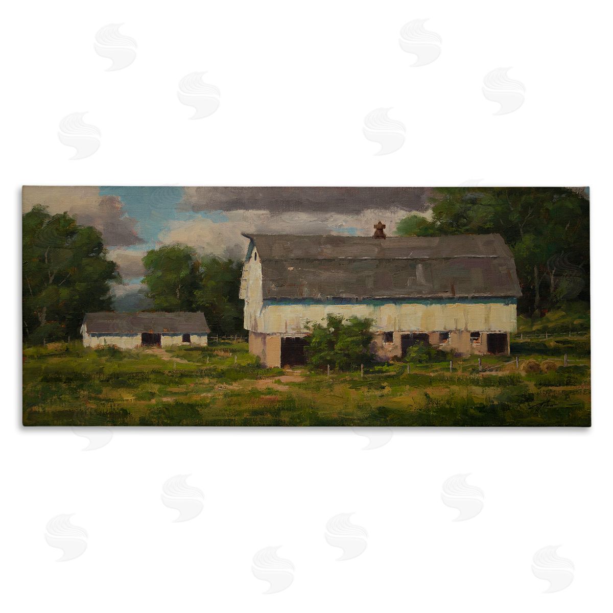 Jason Tako Farm Country Barn Landscape Canvas Wall Art