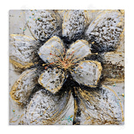 Britt Hallowell | Gold White Textured Flower Petals