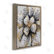Britt Hallowell | Gold White Textured Flower Petals