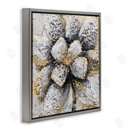 Britt Hallowell | Gold White Textured Flower Petals