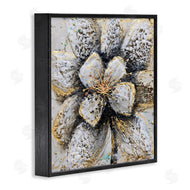 Britt Hallowell | Gold White Textured Flower Petals