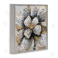 Britt Hallowell | Gold White Textured Flower Petals