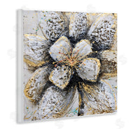 Britt Hallowell | Gold White Textured Flower Petals