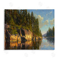 Bruce Miller | Sunrise Reflective River Painting