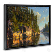 Bruce Miller | Sunrise Reflective River Painting