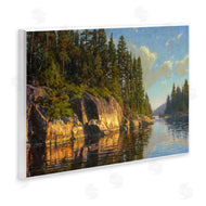 Bruce Miller | Sunrise Reflective River Painting