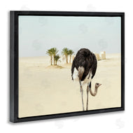 Ziwei Li | Desert Ostrich Sand Landscape