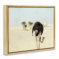 Ziwei Li | Desert Ostrich Sand Landscape
