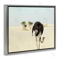 Ziwei Li | Desert Ostrich Sand Landscape