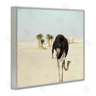 Ziwei Li | Desert Ostrich Sand Landscape