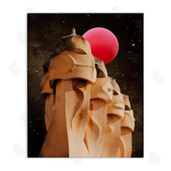 Ziwei Li | Abstract Desert Pink Moon Constellations