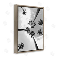 Ziwei Li | Black and White Sky Through Palms