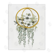 Cindy Jacobs | White Floral Vines Modern Planter