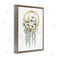 Cindy Jacobs | White Floral Vines Modern Planter