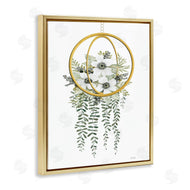 Cindy Jacobs | White Floral Vines Modern Planter