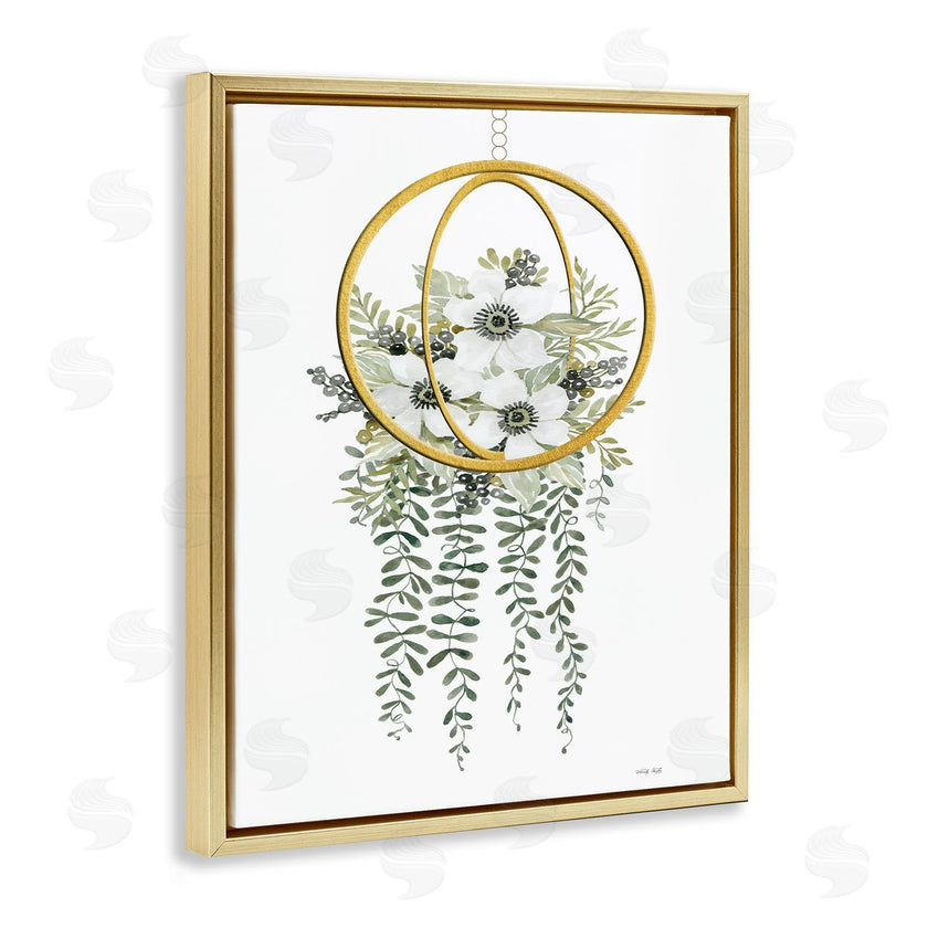 Cindy Jacobs | White Floral Vines Modern Planter