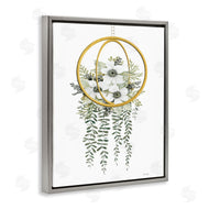 Cindy Jacobs | White Floral Vines Modern Planter