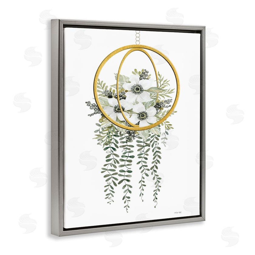 Cindy Jacobs | White Floral Vines Modern Planter