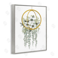 Cindy Jacobs | White Floral Vines Modern Planter