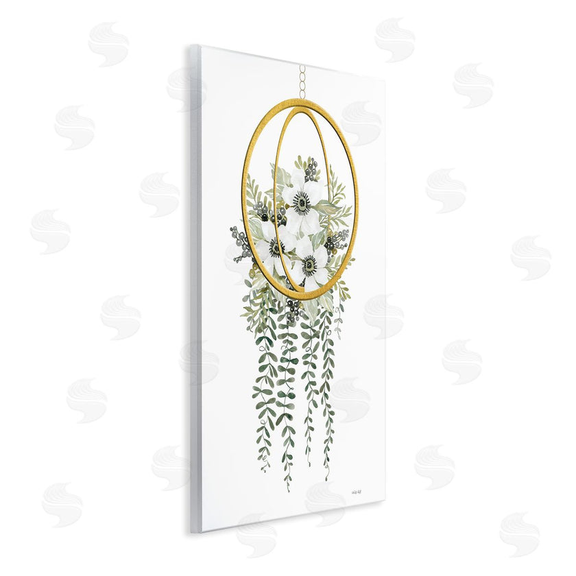 Cindy Jacobs | White Floral Vines Modern Planter