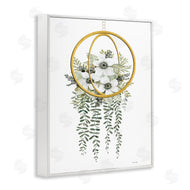 Cindy Jacobs | White Floral Vines Modern Planter