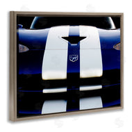 Clive Branson | Up Close Blue White Sports Car