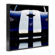 Clive Branson | Up Close Blue White Sports Car