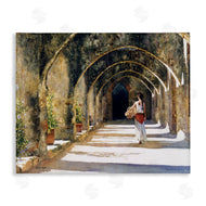 Heide Presse | Woman with Basket Under Arches