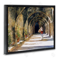 Heide Presse | Woman with Basket Under Arches
