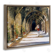 Heide Presse | Woman with Basket Under Arches