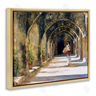 Heide Presse | Woman with Basket Under Arches