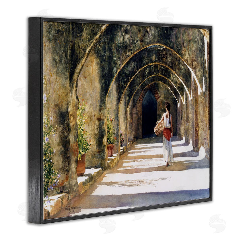 Heide Presse | Woman with Basket Under Arches