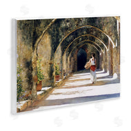 Heide Presse | Woman with Basket Under Arches