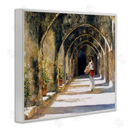 Heide Presse | Woman with Basket Under Arches