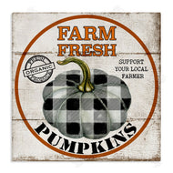 Deborah Brown | Farm Fresh Pumpkins Black Plaid