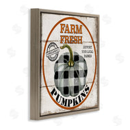 Deborah Brown | Farm Fresh Pumpkins Black Plaid