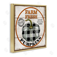 Deborah Brown | Farm Fresh Pumpkins Black Plaid