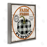 Deborah Brown | Farm Fresh Pumpkins Black Plaid