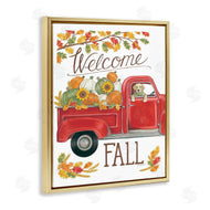 Deb Strain | Welcome Fall Red Truck Dog