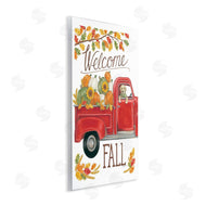 Deb Strain | Welcome Fall Red Truck Dog