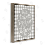 Imperfect Dust | Always Something Thankful Phrase Plaid