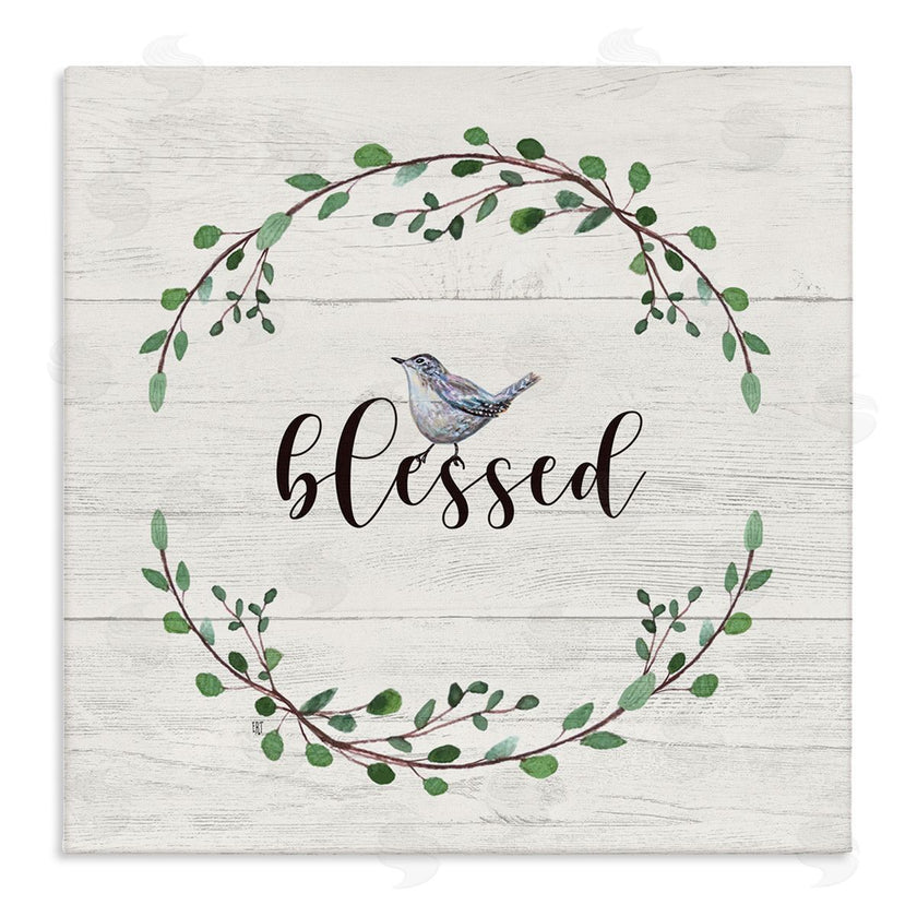 Elizabeth Tyndall | Blessed Phrase Bird and Wreath