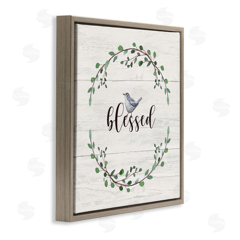 Elizabeth Tyndall | Blessed Phrase Bird and Wreath