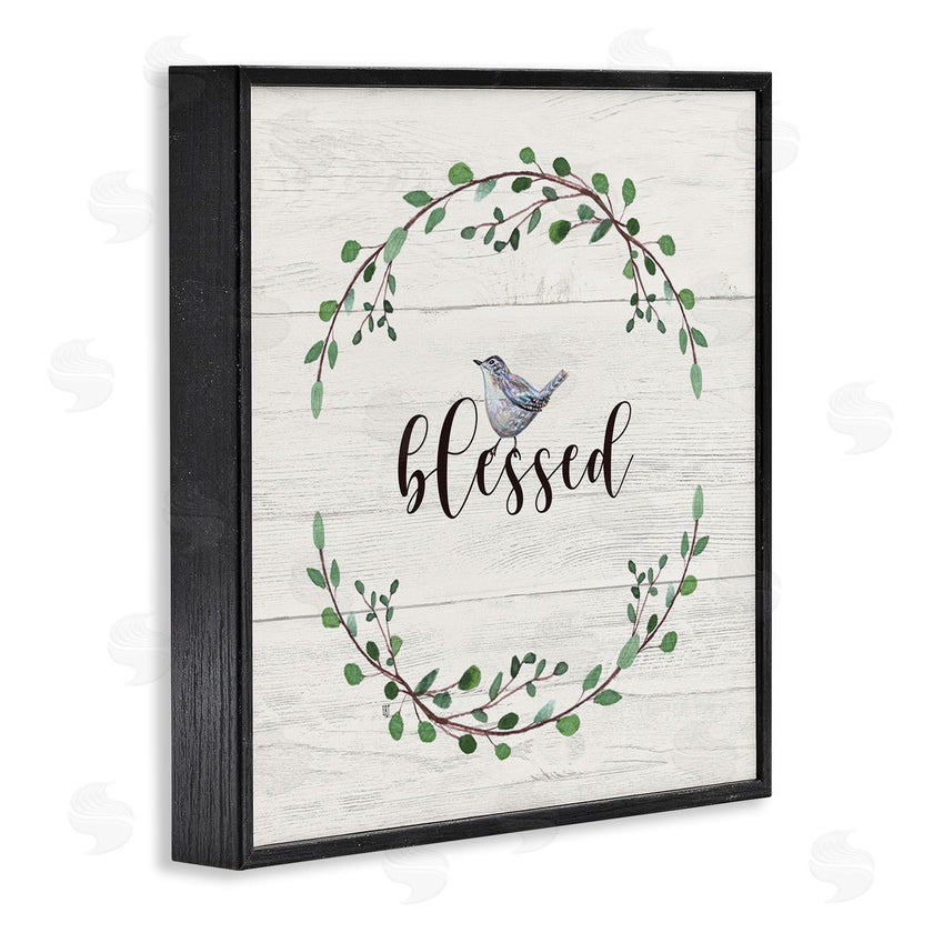 Elizabeth Tyndall | Blessed Phrase Bird and Wreath